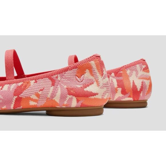 Vivaia Almond-Toe Tamia Mary-Jane in Multi Coral Tropical size 36 / New - Picture 4 of 9
